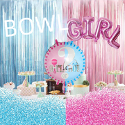 Boy or girl Gender Reveals Aluminum Film Letter Balloon Set Gender Reveals Balloon - style:Style a;